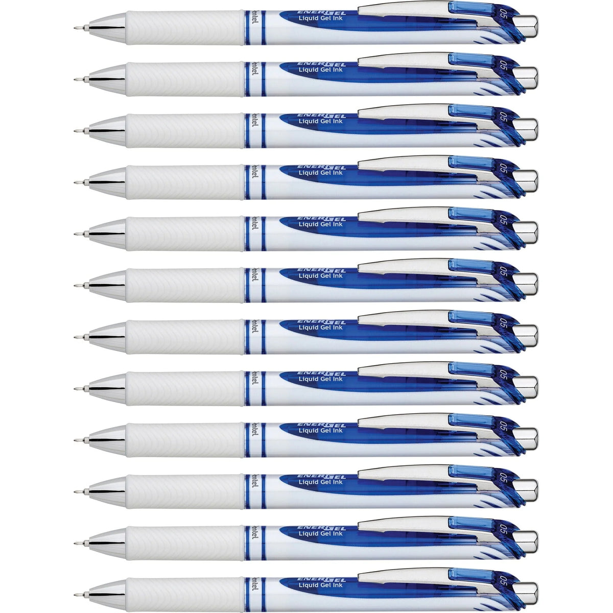 EnerGel Pearl Liquid Gel Pens: 0.5mm Fine Point Blue Ink Refillable - Pens