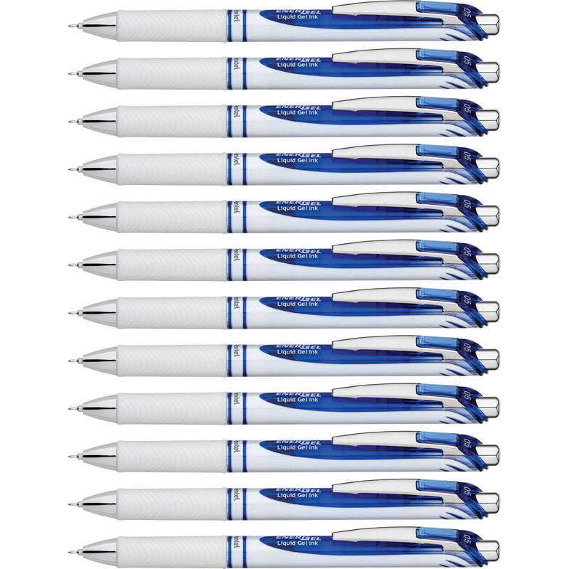 EnerGel Pearl Liquid Gel Pens: 0.5mm Fine Point Blue Ink Refillable - Pens