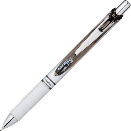 EnerGel Pearl Retractable Gel Pen: 0.7mm Needle Point Refillable Black Ink - Pens