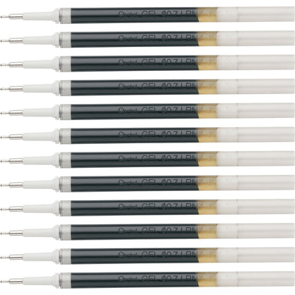EnerGel Retractable Pen Refills: 0.7mm Medium Point Black Ink - 12/Box - Refills