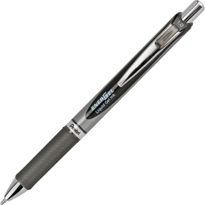 EnerGel RTX Liquid Gel Pen: 1mm Bold Point Refillable Retractable - Black Ink - Pens