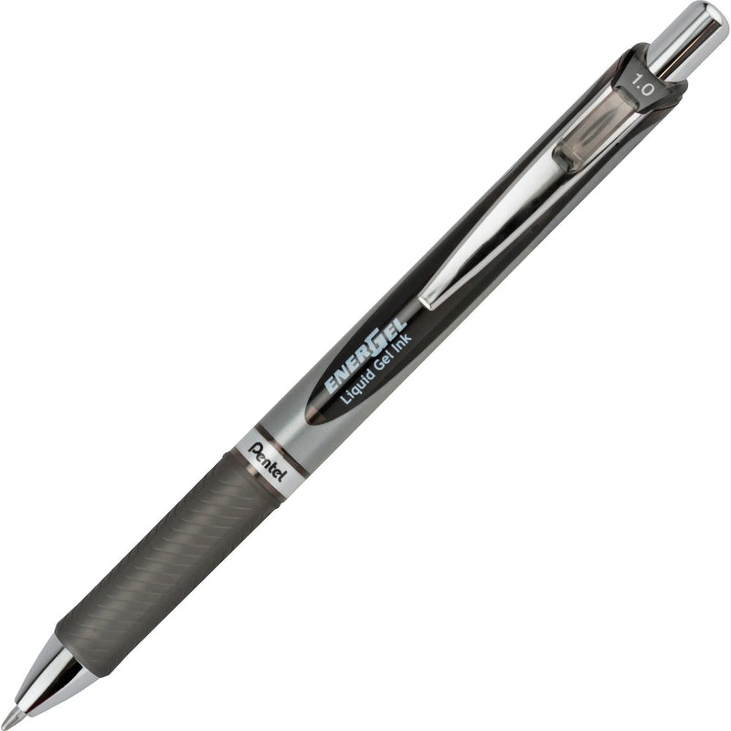 EnerGel RTX Liquid Gel Pen: 1mm Bold Point Refillable Retractable - Black Ink - Pens