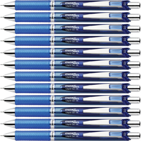 EnerGel RTX Liquid Gel Pens: 0.5mm Fine Point Blue Ink Refillable - Pens