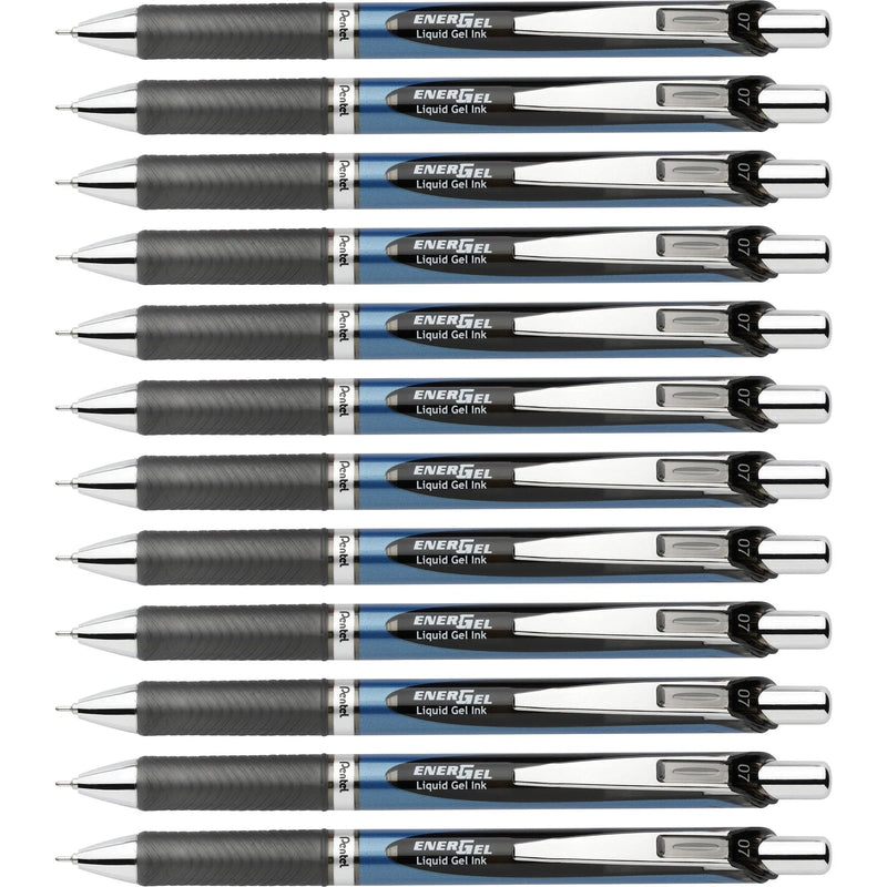 EnerGel RTX Liquid Gel Pens: 0.7mm Medium Refillable Retractable - Black Ink - Pens