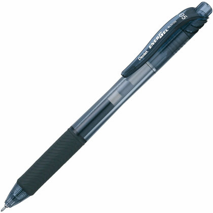 EnerGel EnerGel-X Retractable Gel Pen: 0.5mm Fine Point Refillable Black Ink - Pens