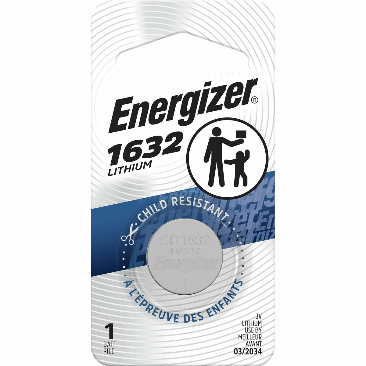 Energizer 1632 Lithium Coin Battery - 2000