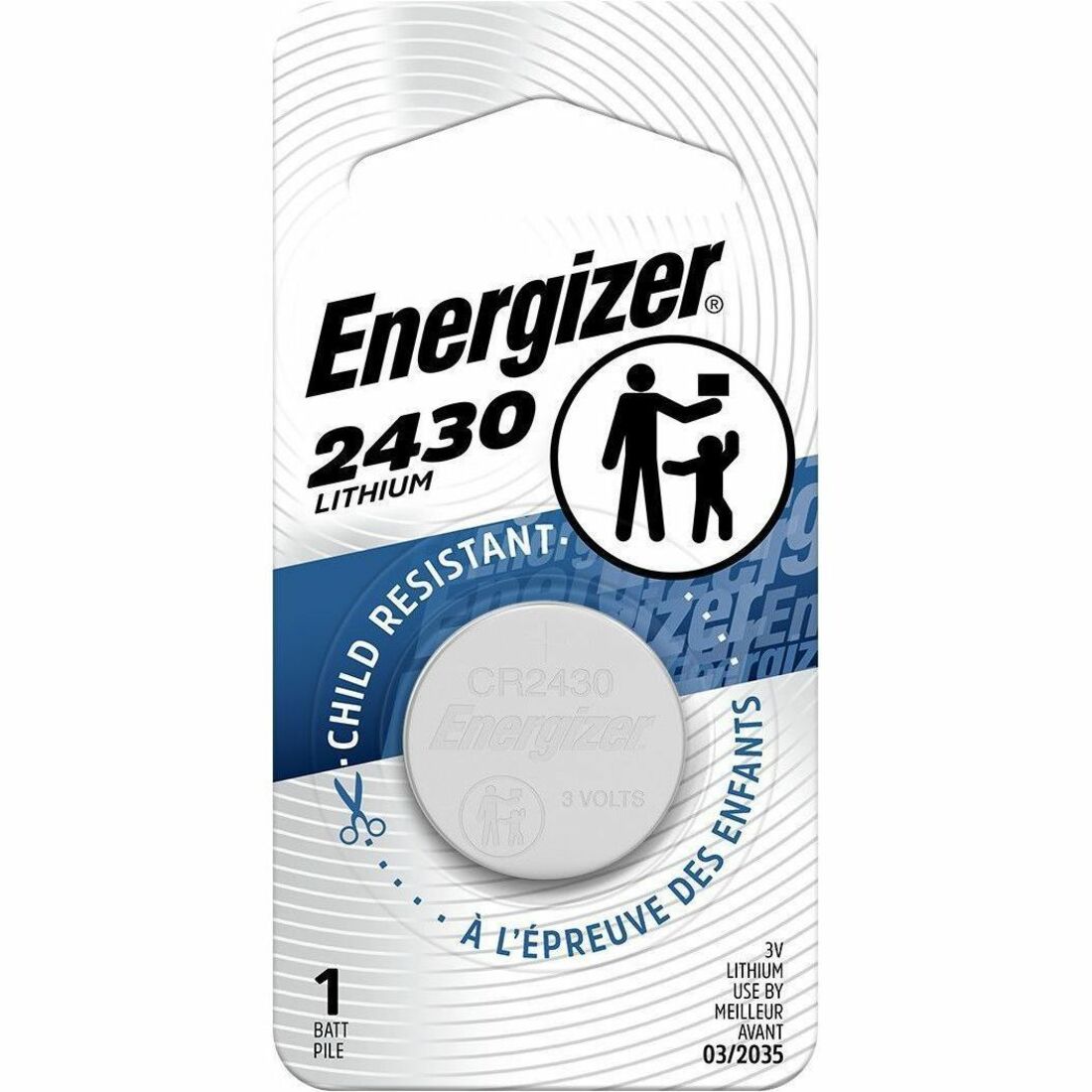 Energizer 2430 Lithium Coin Battery - 1100