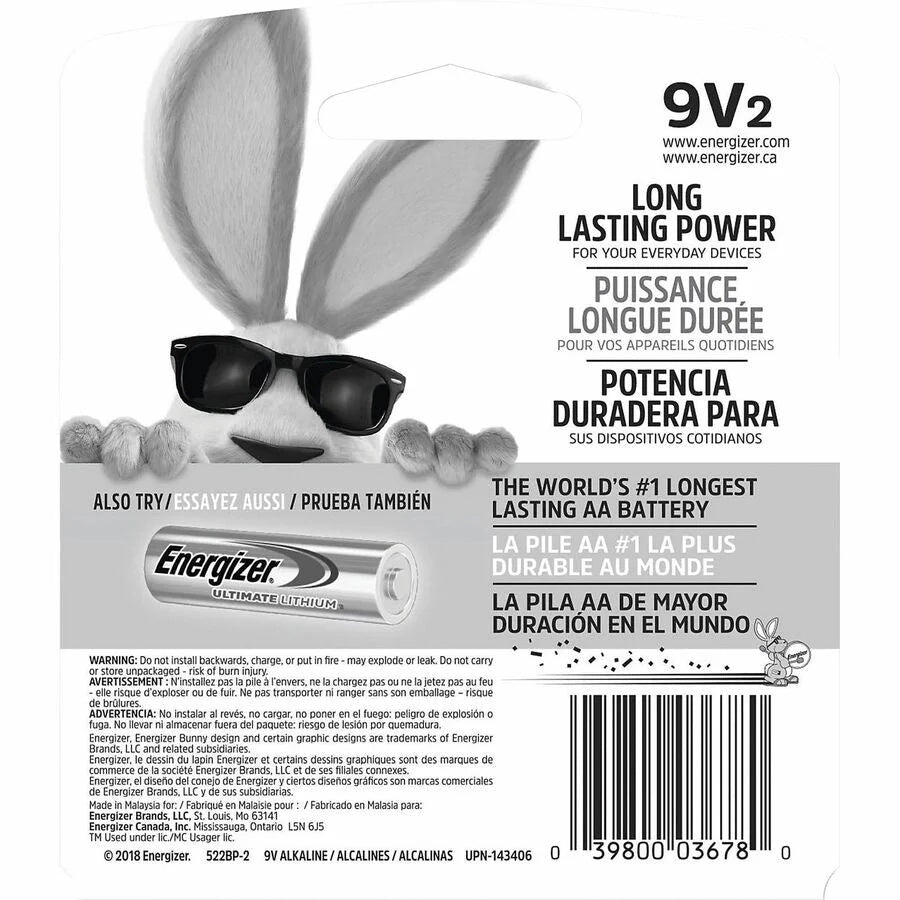 Energizer 9-Volt MAX Alkaline Batteries - Reliable Power Source - & Battery Chargers