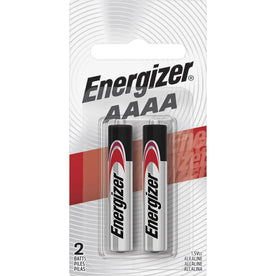 Energizer AAAA Batteries: Multipurpose Power - 595 mAh - 1.5V - 2 Pack - Batteries & Battery Chargers