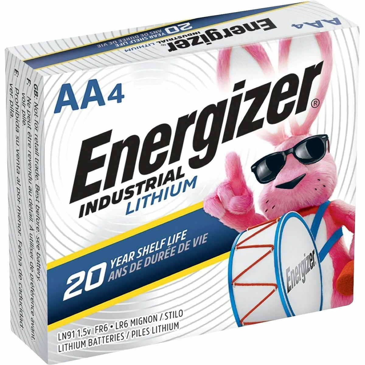 Energizer Industrial AA Lithium Batteries - 2000