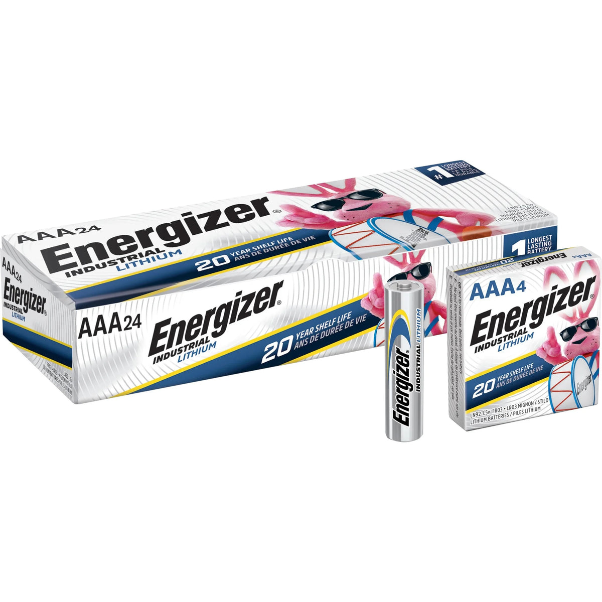 Energizer Industrial AAA Lithium Batteries - Reliable Power for Various Settings - & Battery Chargers