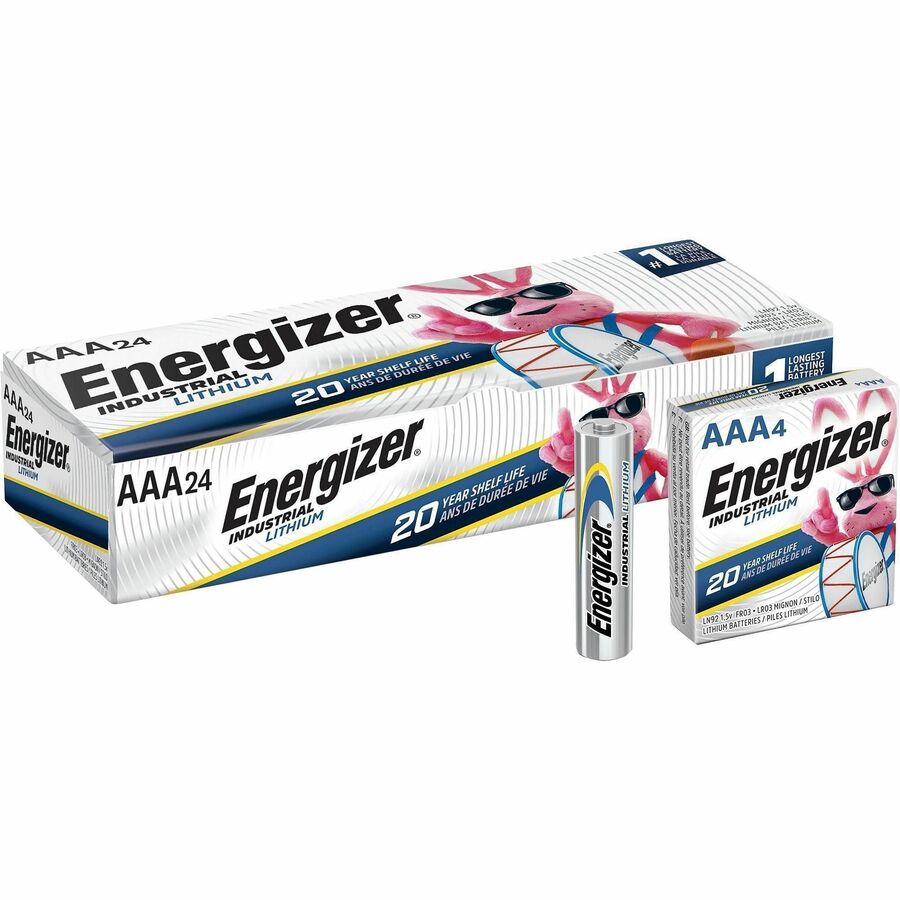 Energizer Industrial AAA Lithium Batteries - Front