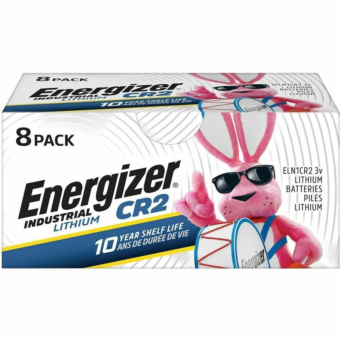Energizer Industrial CR2 Batteries - Reliable Power for Various Devices - 8-Pack - & Battery Chargers