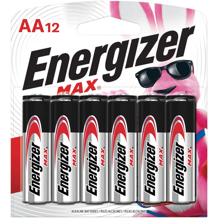 Energizer MAX Alkaline AA Batteries - Versatile Power Source - 12 Pack - & Battery Chargers