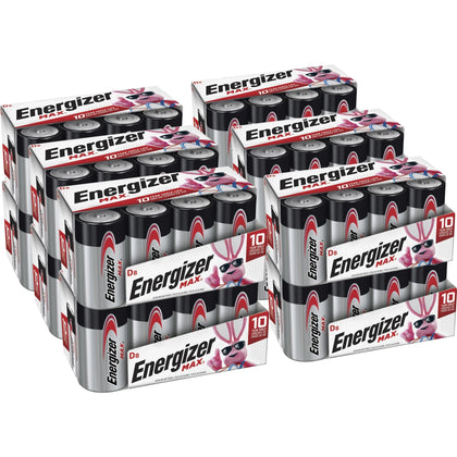 Energizer MAX Alkaline D Batteries - Long-lasting Power for All Devices - & Battery Chargers