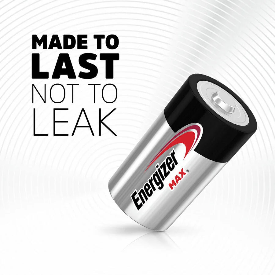 Energizer Max Alkaline D Batteries - Reliable Power for All Devices - & Battery Chargers
