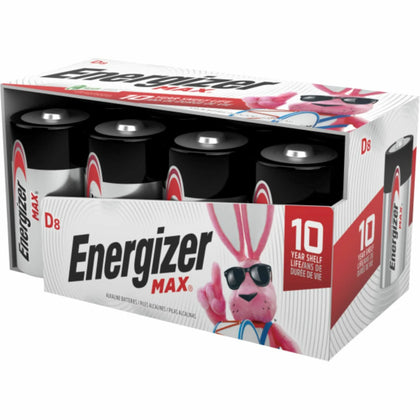Energizer MAX Alkaline D Batteries - Reliable Power for Various Devices - & Battery Chargers