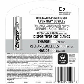 Energizer Recharge Universal C Battery 2-Packs: Multipurpose Rechargeable - 24 Carton - Batteries & Chargers