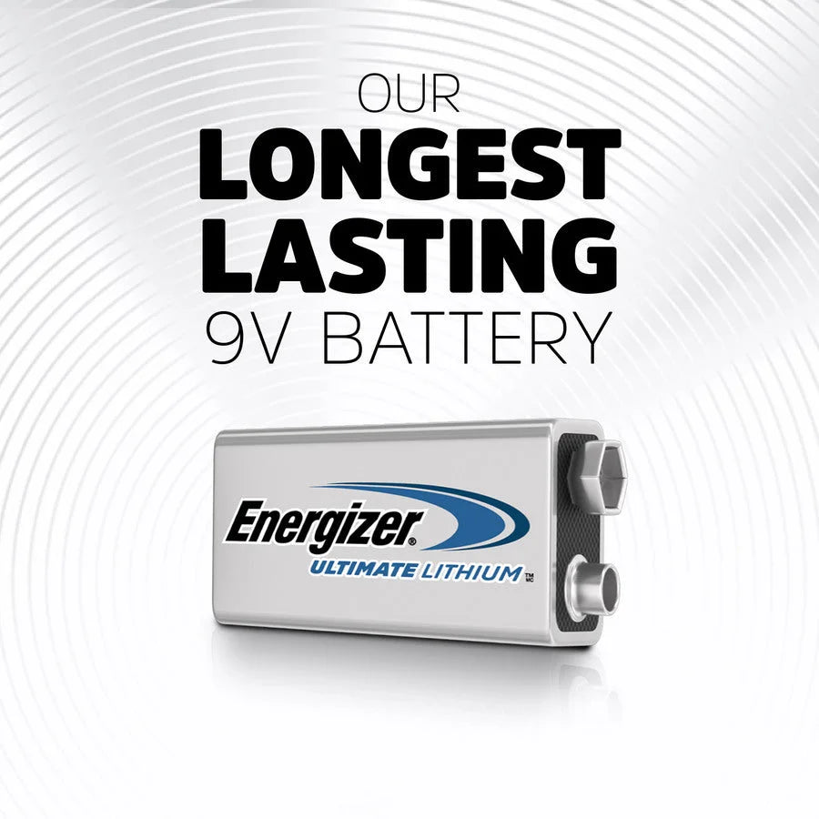 Energizer Ultimate Lithium 9V Battery - Reliable Power for All Devices - Batteries & Chargers