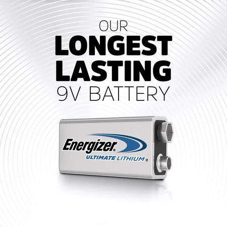 Energizer Ultimate Lithium 9V Battery - Reliable Power for All Devices - Batteries & Chargers