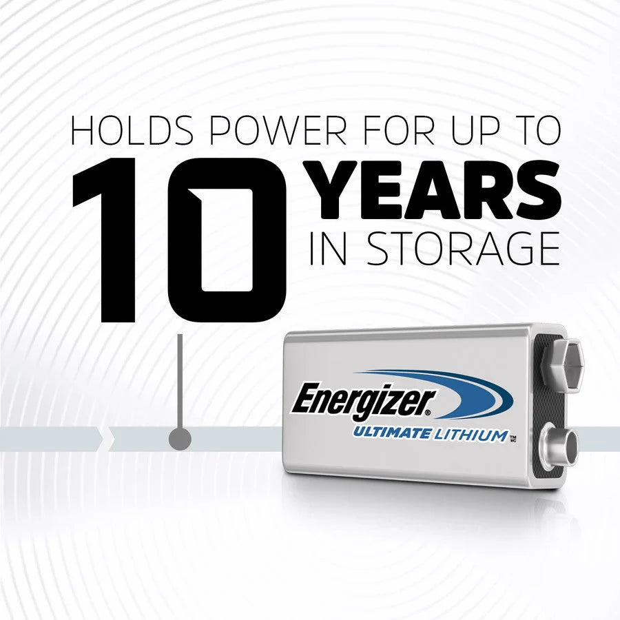 Energizer Ultimate Lithium 9V Battery - Reliable Power for All Devices - Batteries & Chargers