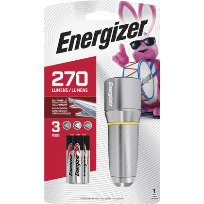 Energizer Vision HD Compact Flashlight: 270lm LED Metal Chrome - Flashlights