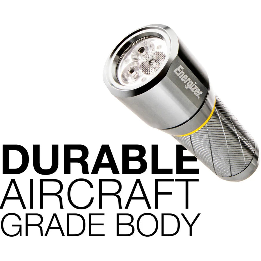 Energizer Vision HD Compact Flashlight: 270lm LED Metal Chrome - Flashlights