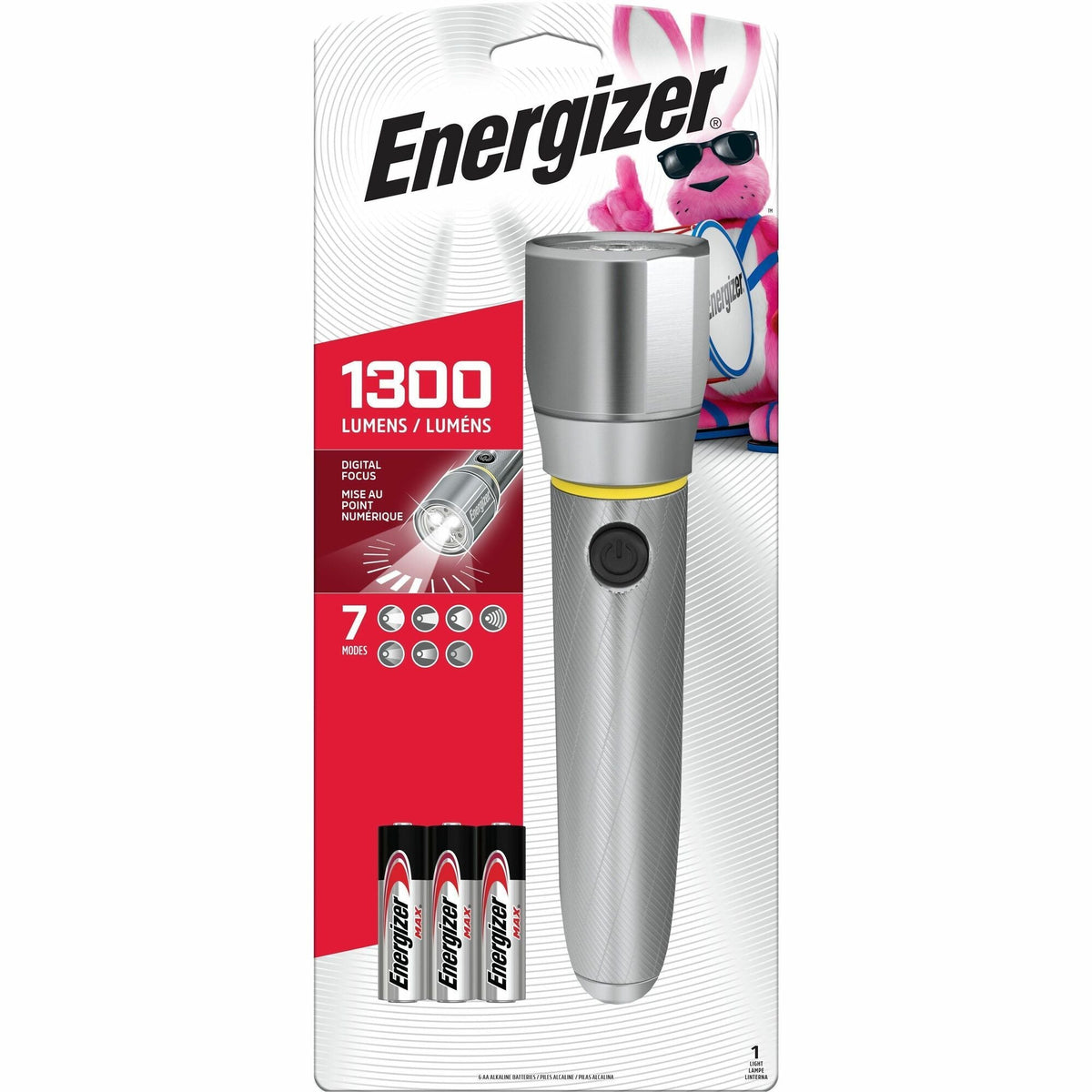 Energizer Vision HD Extra Performance Metal Flashlight with Digital Focus - 2000