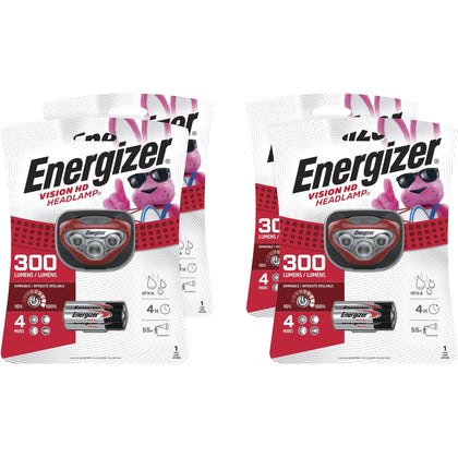 Energizer Vision HD LED Headlamp: 150lm Impact & Water Resistant - Flashlights