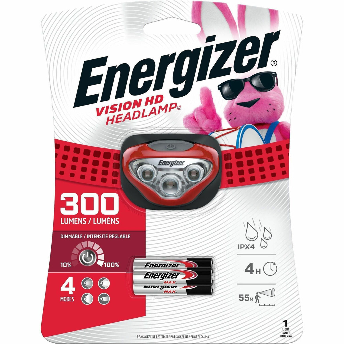 Energizer Vision HD LED Headlamp, 300 Lumens - 2000