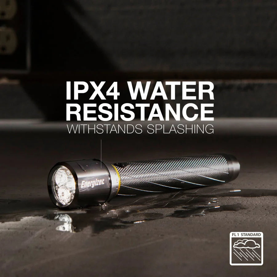 Energizer Vision HD Metal Flashlight: Digital Focus 400 lm LED Water Resistant - Flashlights
