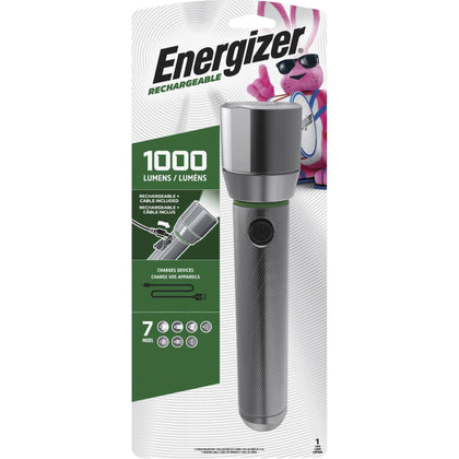 Energizer Vision HD Rechargeable LED Flashlight - 1000 lm - Aluminum Alloy - Flashlights