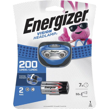 Energizer Vision LED Headlamp: 100lm AAA Battery Impact & Water Resistant - Flashlights