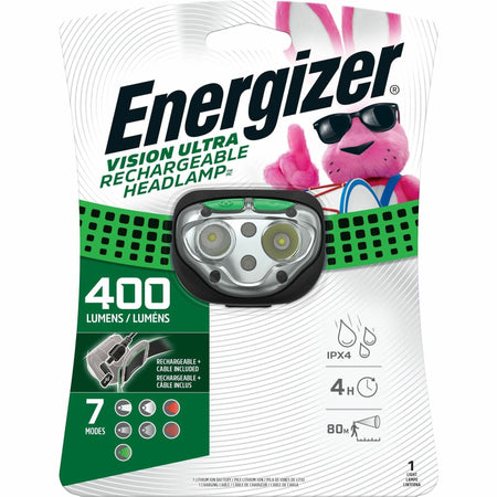 Energizer Vision Ultra HD Rechargeable Headlamp (Includes USB Charging Cable) - 2000