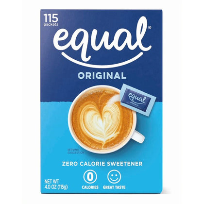 Equal Original Sweetener Packets - Convenient 115-Count Box - Condiments