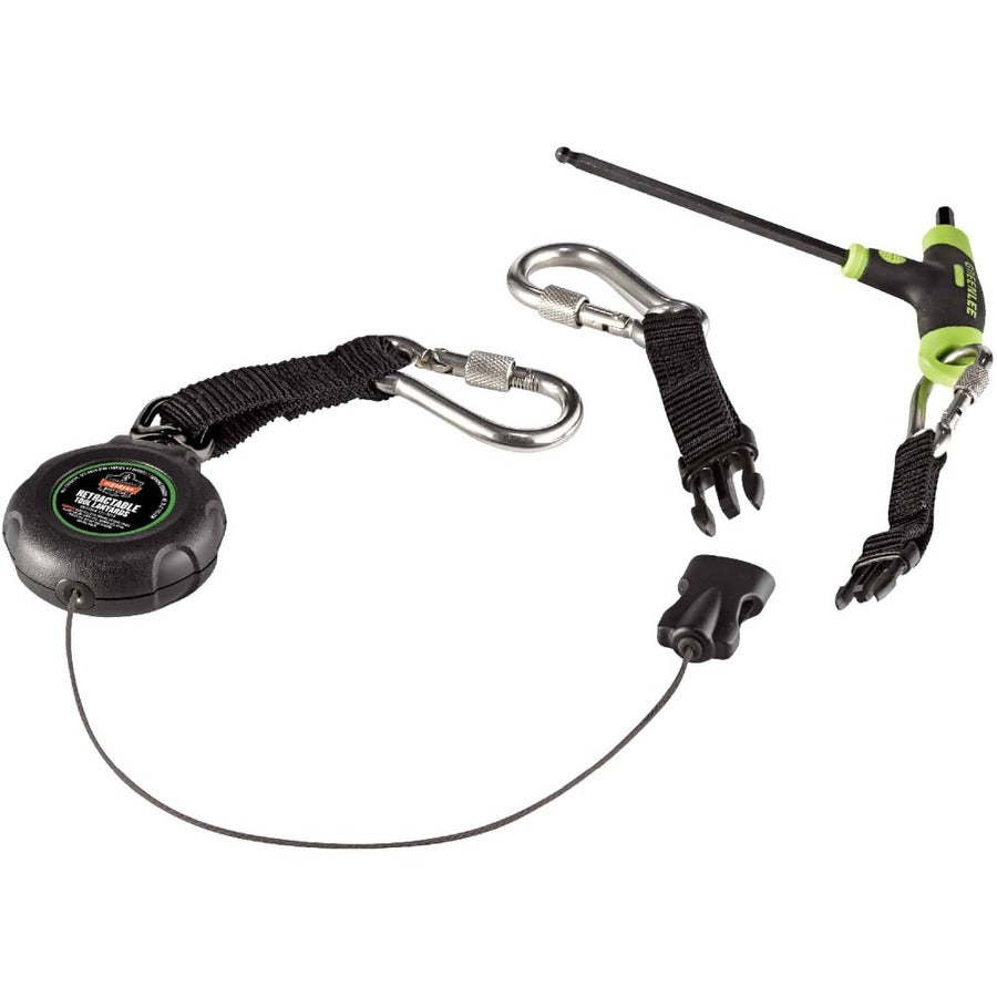 Ergodyne 3000 Retractable Tool Lanyard w/ Dual SS Carabiners - 1lb - Alternate-Image2
