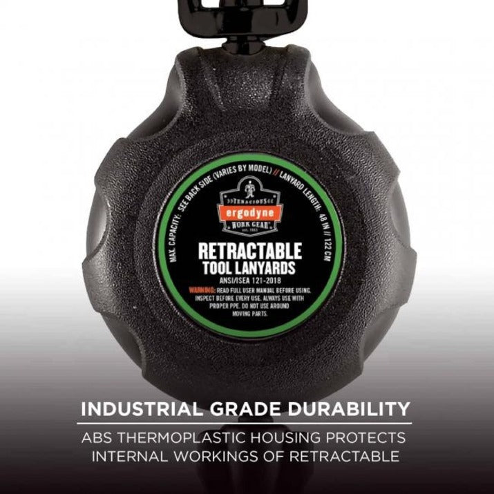 Ergodyne 3000 Retractable Tool Lanyard w/ Dual SS Carabiners - 1lb - Alternate-Image3