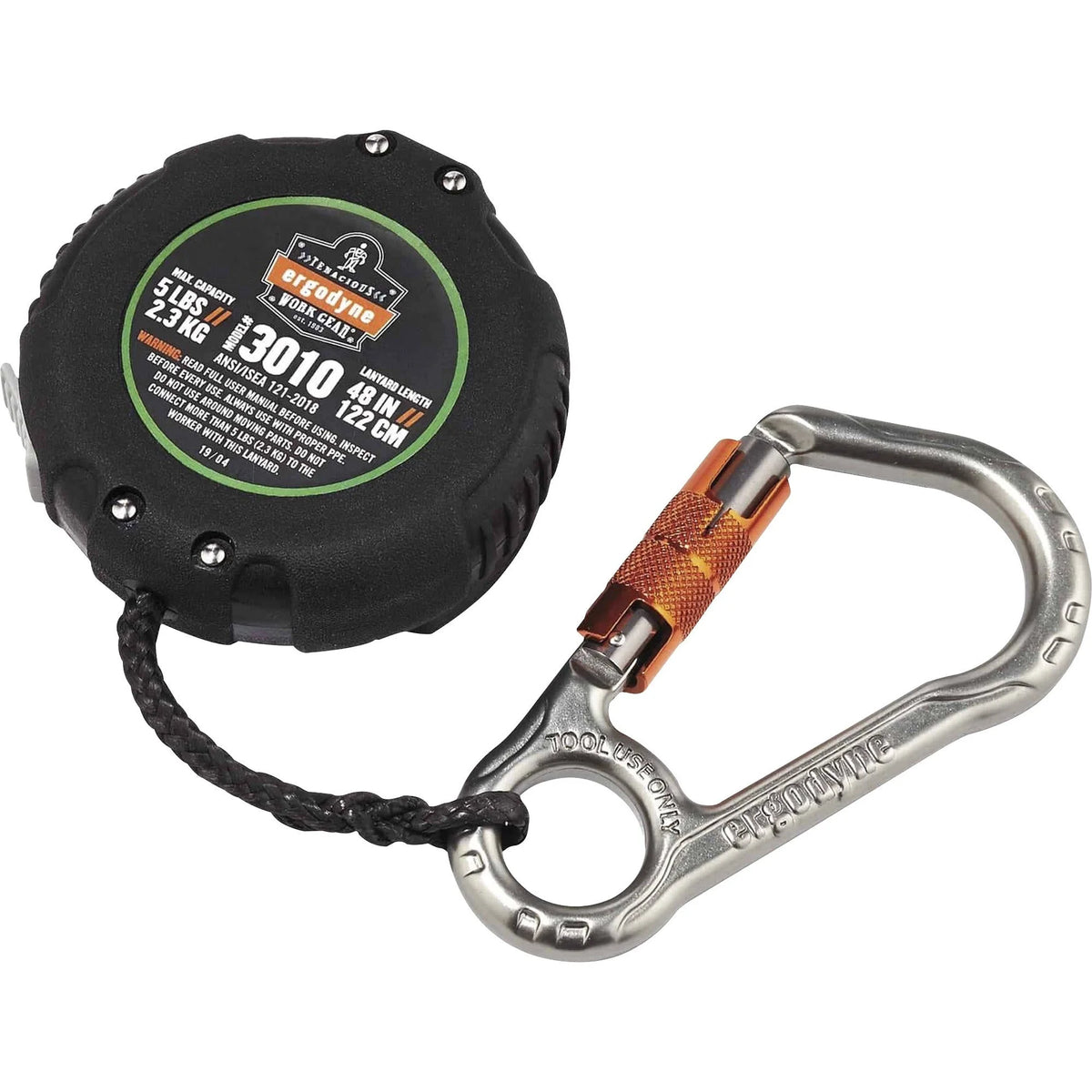 Ergodyne 3010 Retractable Tool Lanyard: Adjustable 5 lb Load Capacity - Storage & Organization