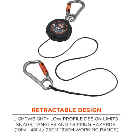 Ergodyne 3011 Retractable Tool Lanyard with Carabiner Mount - Alternate-Image2