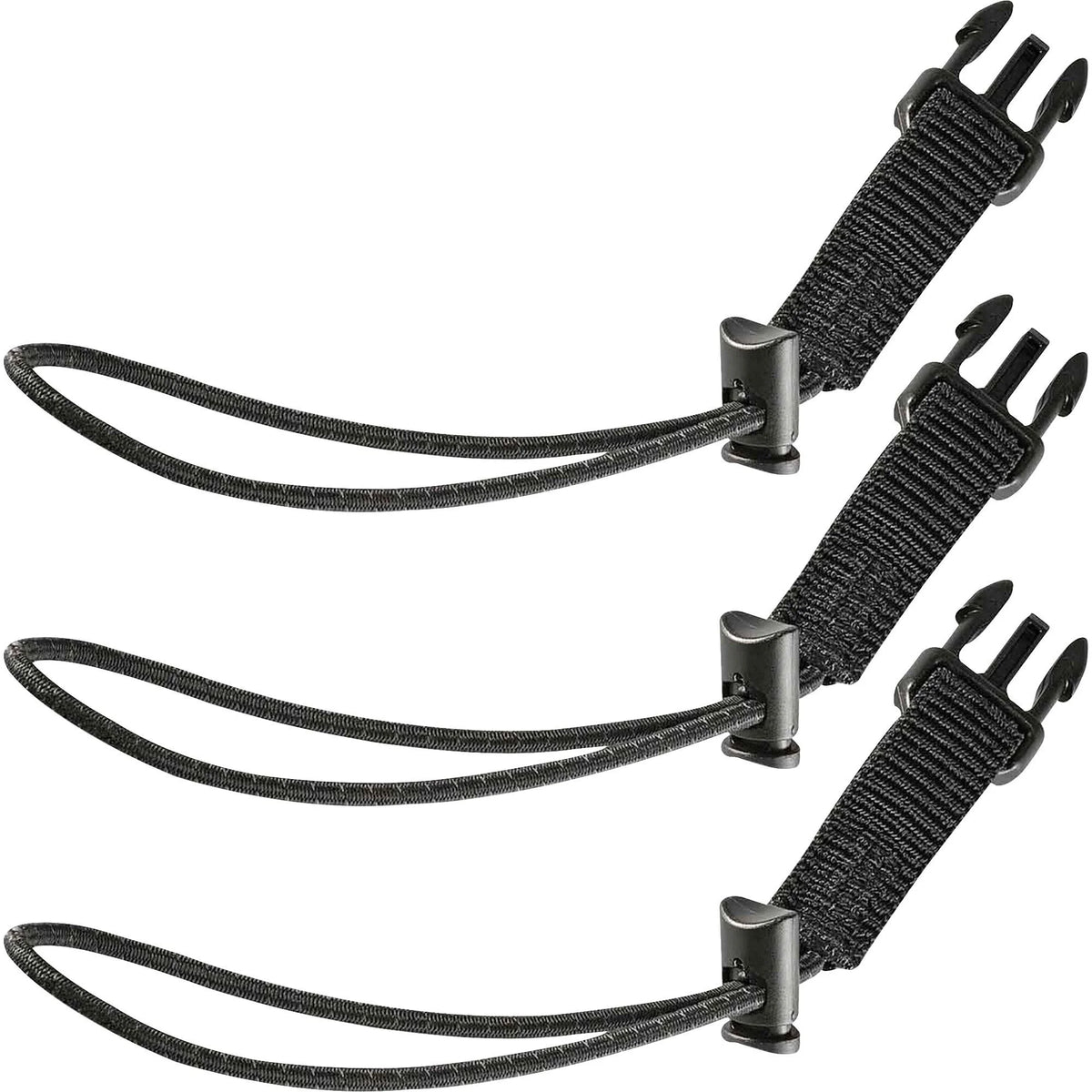 Ergodyne 3026 Retractable Tool Lanyard Pack - 2 lb Load - Black Nylon - 3/Pack - Storage & Organization