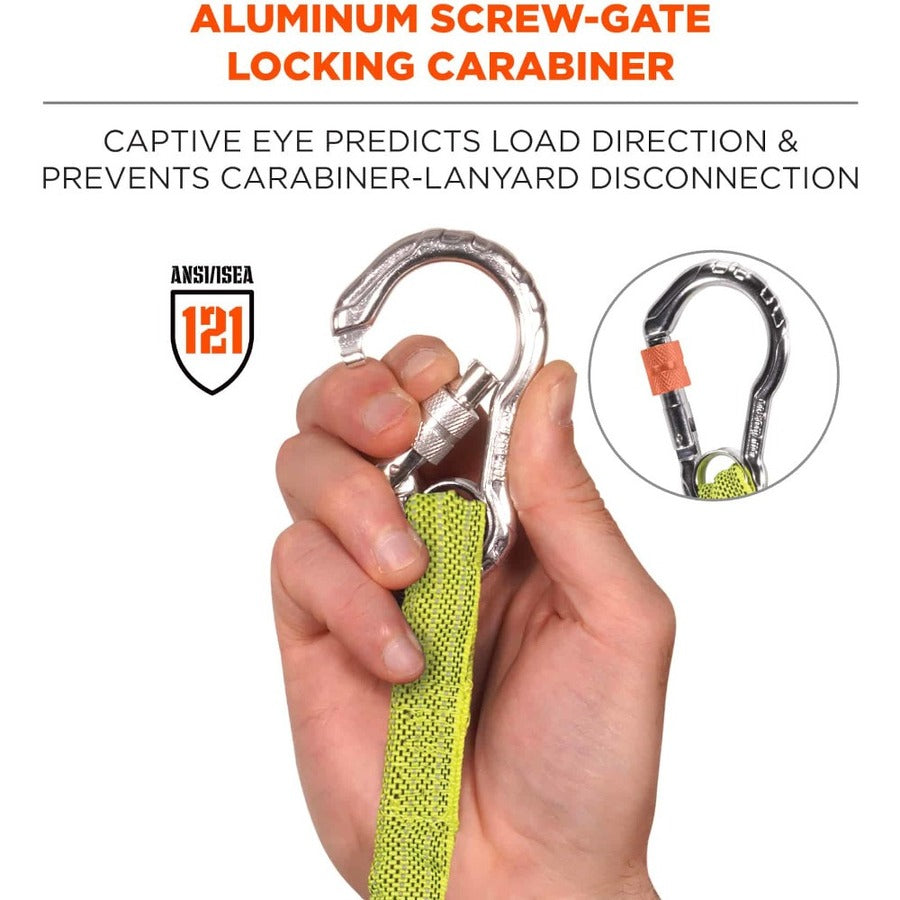 Ergodyne 3100-BULK Single Carabiner Tool Lanyard - 10lbs - Alternate-Image2