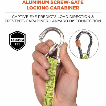 Ergodyne 3100 Extended Single Carabiner Tool Lanyard - Alternate-Image1