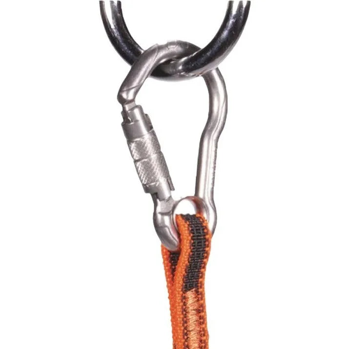 Ergodyne 3111F(x) Tool Lanyard: Adjustable 15lb Capacity - Stainless-Steel Carabiners - Storage & Organization