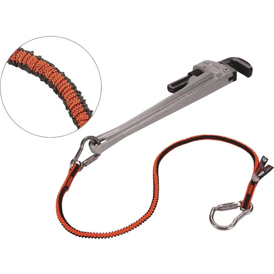Ergodyne 3111F(x) Tool Lanyard - Dual Stainless-Steel Carabiners - 15lbs / 6.8kg - Alternate-Image4