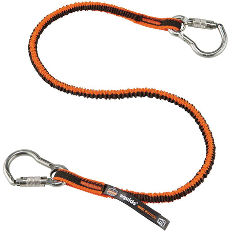 Ergodyne 3111F(x) Tool Lanyard - Dual Stainless-Steel Carabiners - 15lbs / 6.8kg - 2000