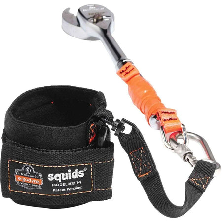 Ergodyne 3114 Pull-on Wrist Lanyard: 3lb Load Capacity Carabiner Attachment - Tool Storage & Organization