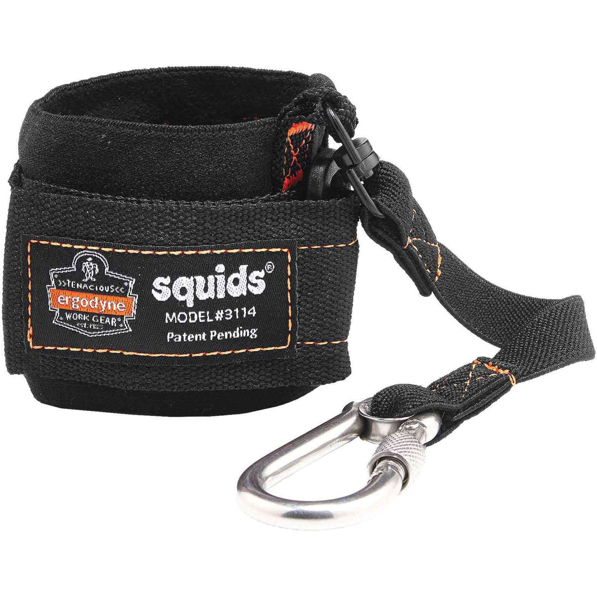 Ergodyne 3114 Pull-on Wrist Lanyard with Carabiner - 3lbs - 2000