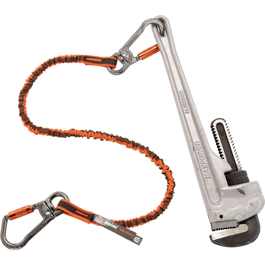 Ergodyne 3119F(x) Double-Locking Dual Carabiner Tool Lanyard with Swivel - 25lbs - Alternate-Image2