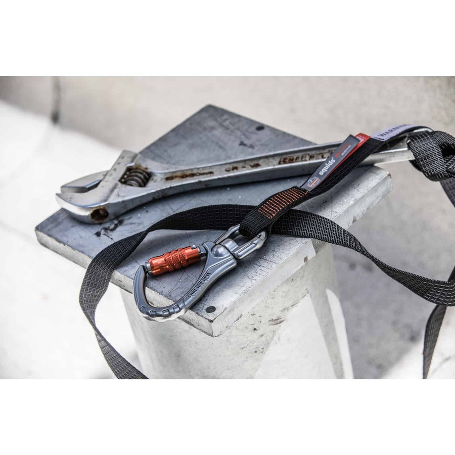 Ergodyne 3129 Tool Lanyard Double-locking Single Carabiner with Swivel - 40lbs - Alternate-Image3