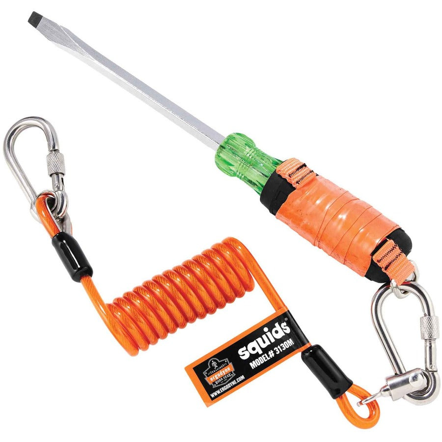 Ergodyne 3130M Coiled Cable Lanyard - 5lb - Alternate-Image1